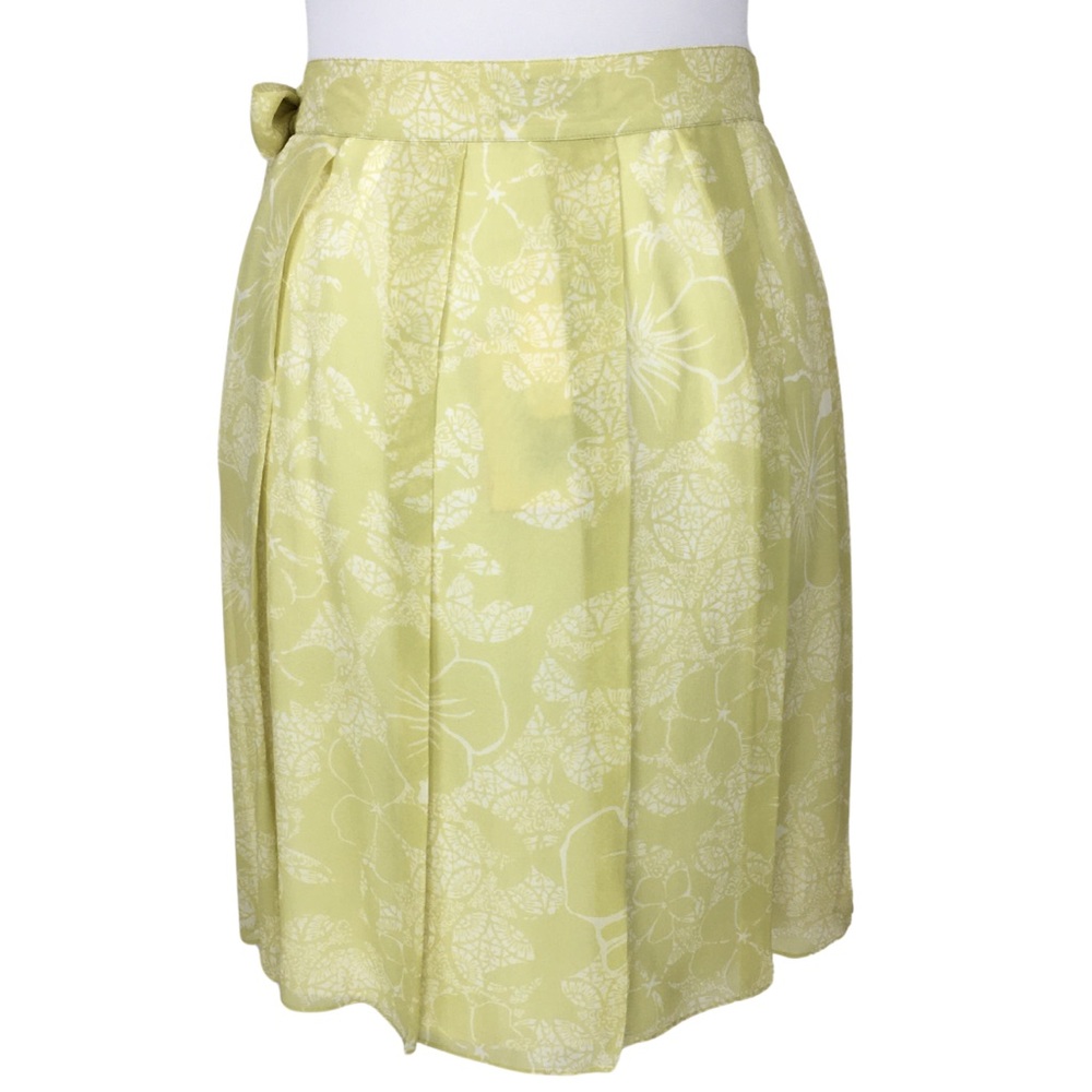 TOMMY BAHAMA Vintage Silk Pleated Floral Tropical Hawaiian Wrap Mini Skirt 4 - Picture 4 of 15